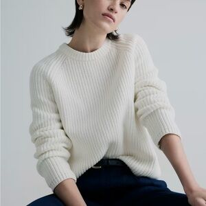Quince 100% Organic Cotton Fisherman Crew Sweater